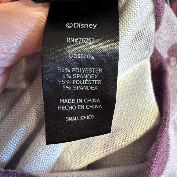 Disney Mickey Mouse Pajama Set Top Pants Lounge Wear Purple Small - Picture 3 of 7